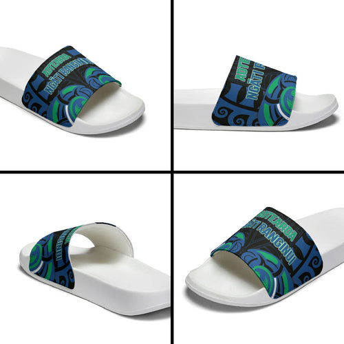 Aotearoa Ngati Ranginui Slide Sandals New Zealand Traditional Maori Pattern