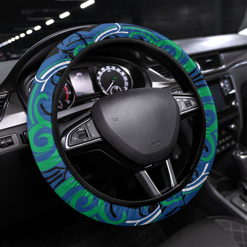 Aotearoa Ngati Ranginui Steering Wheel Cover New Zealand Traditional Maori Pattern