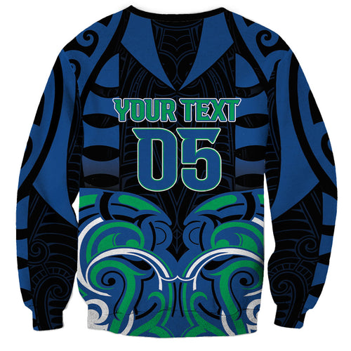 Custom Aotearoa Ngati Ranginui Sweatshirt New Zealand Traditional Maori Pattern