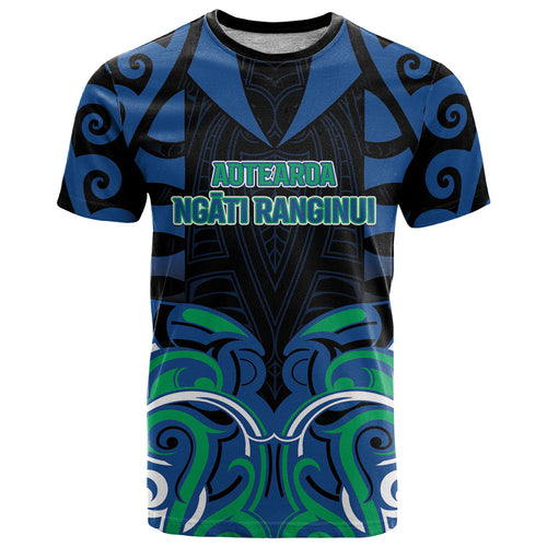 Custom Aotearoa Ngati Ranginui T Shirt New Zealand Traditional Maori Pattern