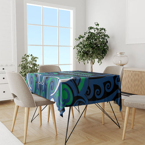 Aotearoa Ngati Ranginui Tablecloth New Zealand Traditional Maori Pattern