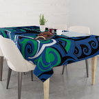 Aotearoa Ngati Ranginui Tablecloth New Zealand Traditional Maori Pattern