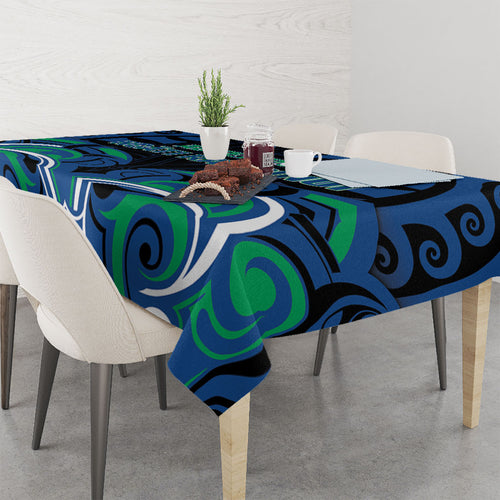 Aotearoa Ngati Ranginui Tablecloth New Zealand Traditional Maori Pattern
