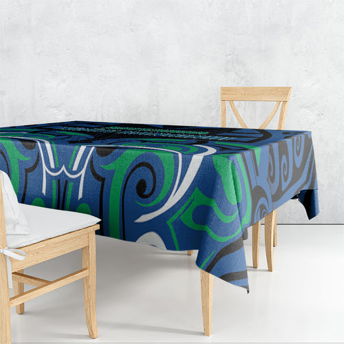 Aotearoa Ngati Ranginui Tablecloth New Zealand Traditional Maori Pattern
