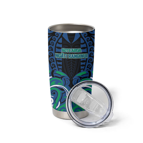 Custom Aotearoa Ngati Ranginui Tumbler Cup New Zealand Traditional Maori Pattern