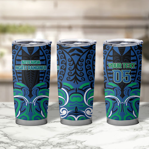 Custom Aotearoa Ngati Ranginui Tumbler Cup New Zealand Traditional Maori Pattern