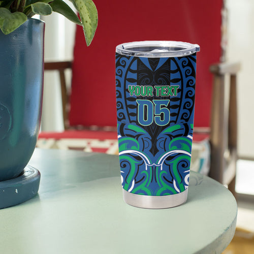 Custom Aotearoa Ngati Ranginui Tumbler Cup New Zealand Traditional Maori Pattern