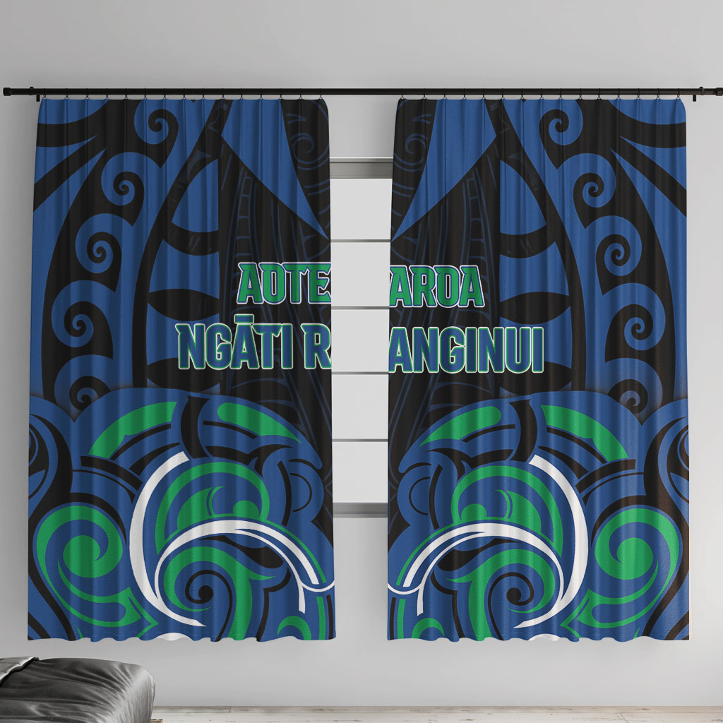 Aotearoa Ngati Ranginui Window Curtain New Zealand Traditional Maori Pattern