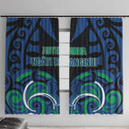 Aotearoa Ngati Ranginui Window Curtain New Zealand Traditional Maori Pattern