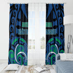 Aotearoa Ngati Ranginui Window Curtain New Zealand Traditional Maori Pattern