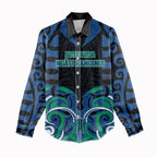 Custom Aotearoa Ngati Ranginui Women Casual Shirt New Zealand Traditional Maori Pattern