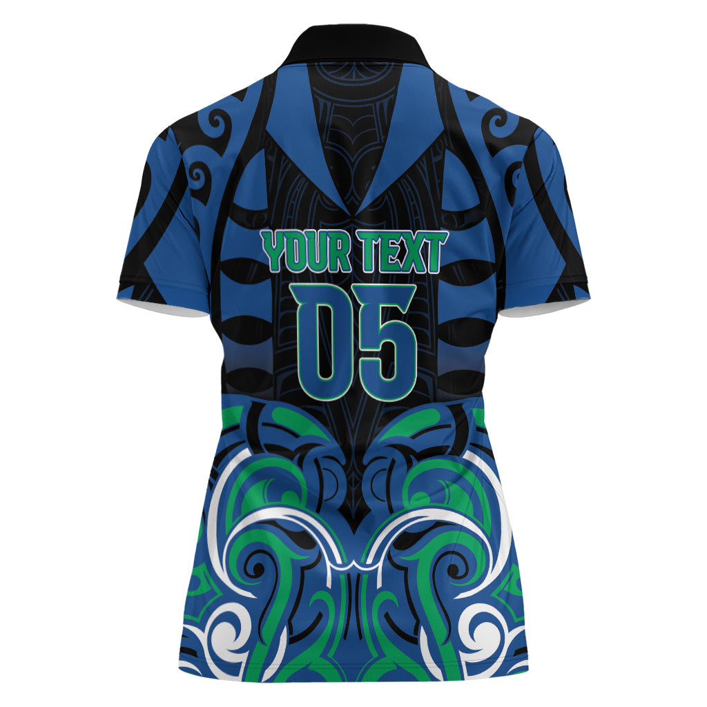 Custom Aotearoa Ngati Ranginui Women Polo Shirt New Zealand Traditional Maori Pattern