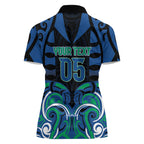 Custom Aotearoa Ngati Ranginui Women Polo Shirt New Zealand Traditional Maori Pattern