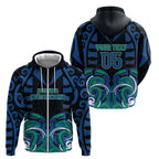 Custom Aotearoa Ngati Ranginui Zip Hoodie New Zealand Traditional Maori Pattern