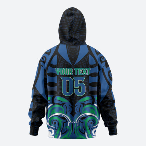 Custom Aotearoa Ngati Ranginui Zip Hoodie New Zealand Traditional Maori Pattern