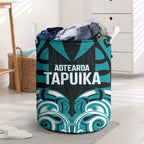 Aotearoa Tapuika Laundry Basket New Zealand Traditional Maori Pattern