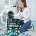 Aotearoa Tapuika Laundry Basket New Zealand Traditional Maori Pattern