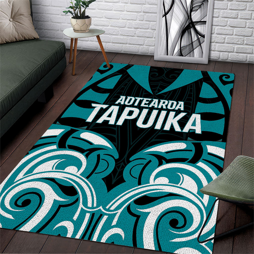 Aotearoa Tapuika Area Rug New Zealand Traditional Maori Pattern