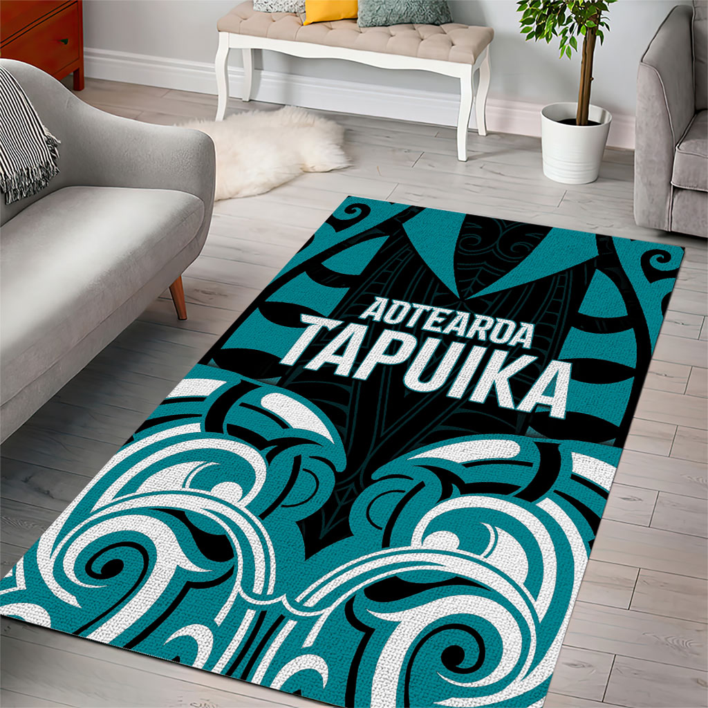 Aotearoa Tapuika Area Rug New Zealand Traditional Maori Pattern