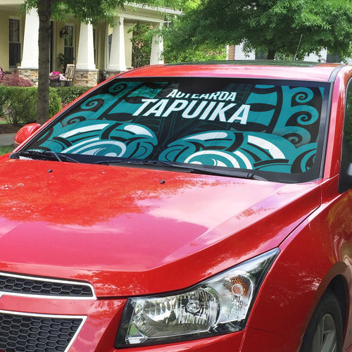 Aotearoa Tapuika Auto Sun Shade New Zealand Traditional Maori Pattern