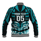 Custom Aotearoa Tapuika Baseball Jacket New Zealand Traditional Maori Pattern