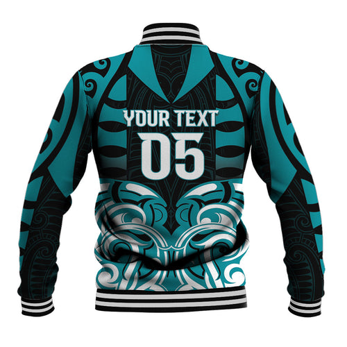 Custom Aotearoa Tapuika Baseball Jacket New Zealand Traditional Maori Pattern