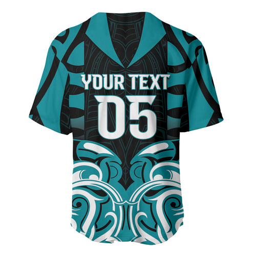 Custom Aotearoa Tapuika Baseball Jersey New Zealand Traditional Maori Pattern