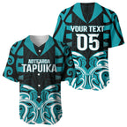 Custom Aotearoa Tapuika Baseball Jersey New Zealand Traditional Maori Pattern