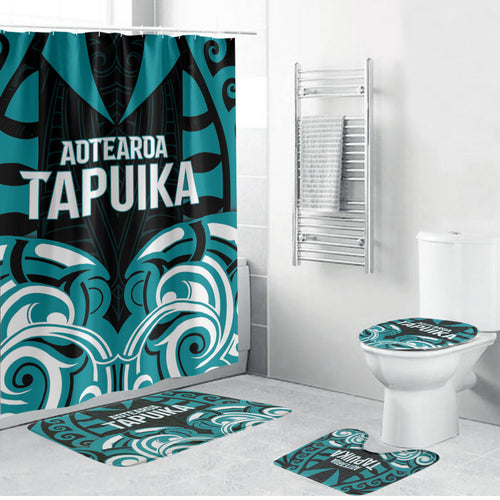 Aotearoa Tapuika Bathroom Set New Zealand Traditional Maori Pattern