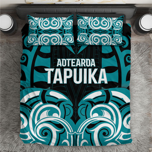 Aotearoa Tapuika Bedding Set New Zealand Traditional Maori Pattern