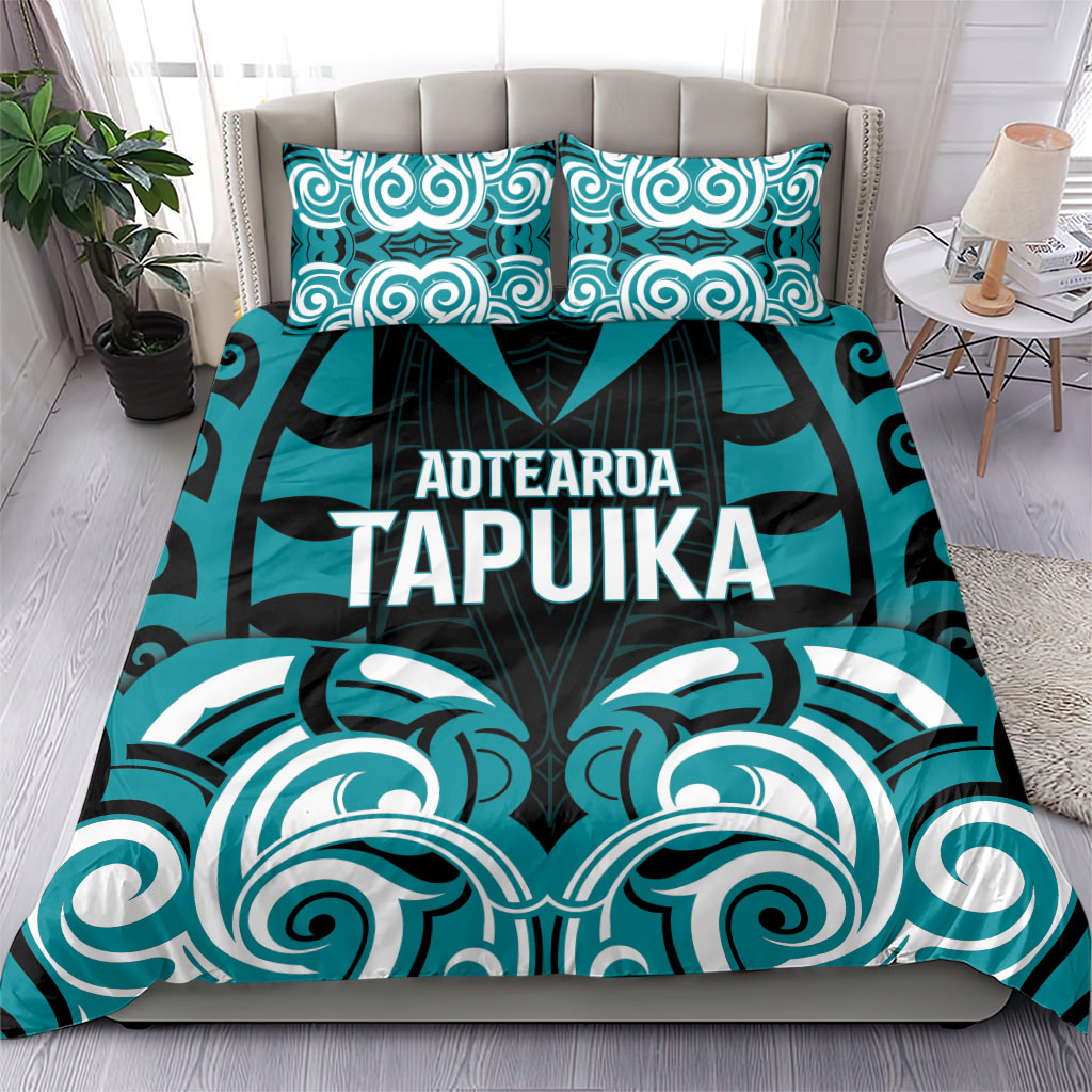 Aotearoa Tapuika Bedding Set New Zealand Traditional Maori Pattern