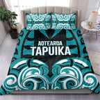 Aotearoa Tapuika Bedding Set New Zealand Traditional Maori Pattern