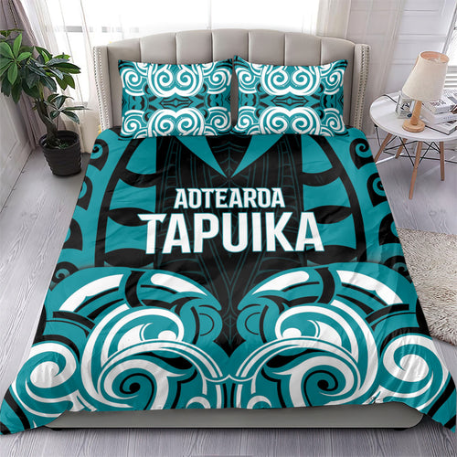 Aotearoa Tapuika Bedding Set New Zealand Traditional Maori Pattern