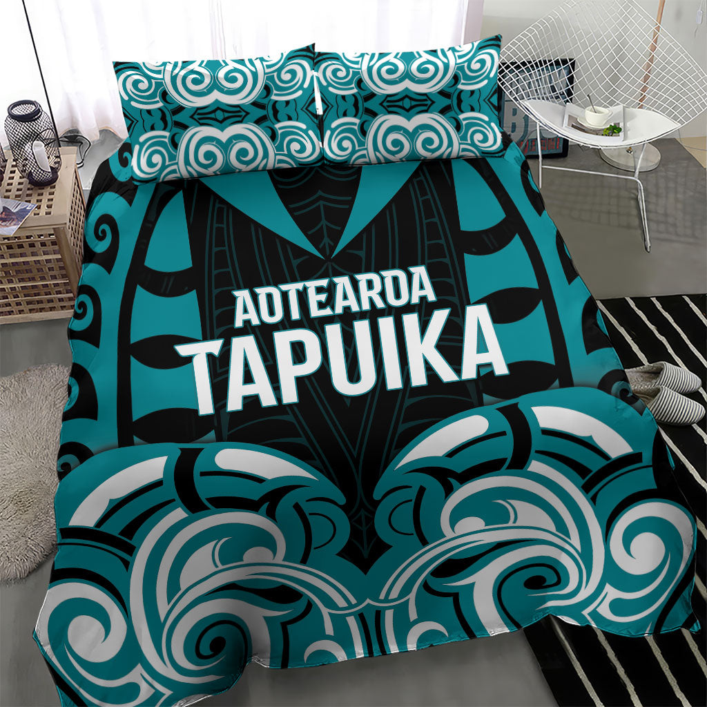Aotearoa Tapuika Bedding Set New Zealand Traditional Maori Pattern