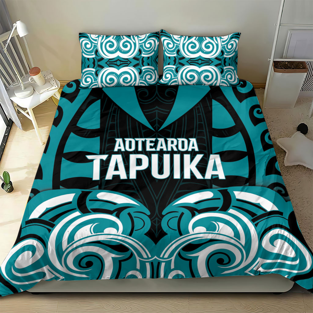 Aotearoa Tapuika Bedding Set New Zealand Traditional Maori Pattern