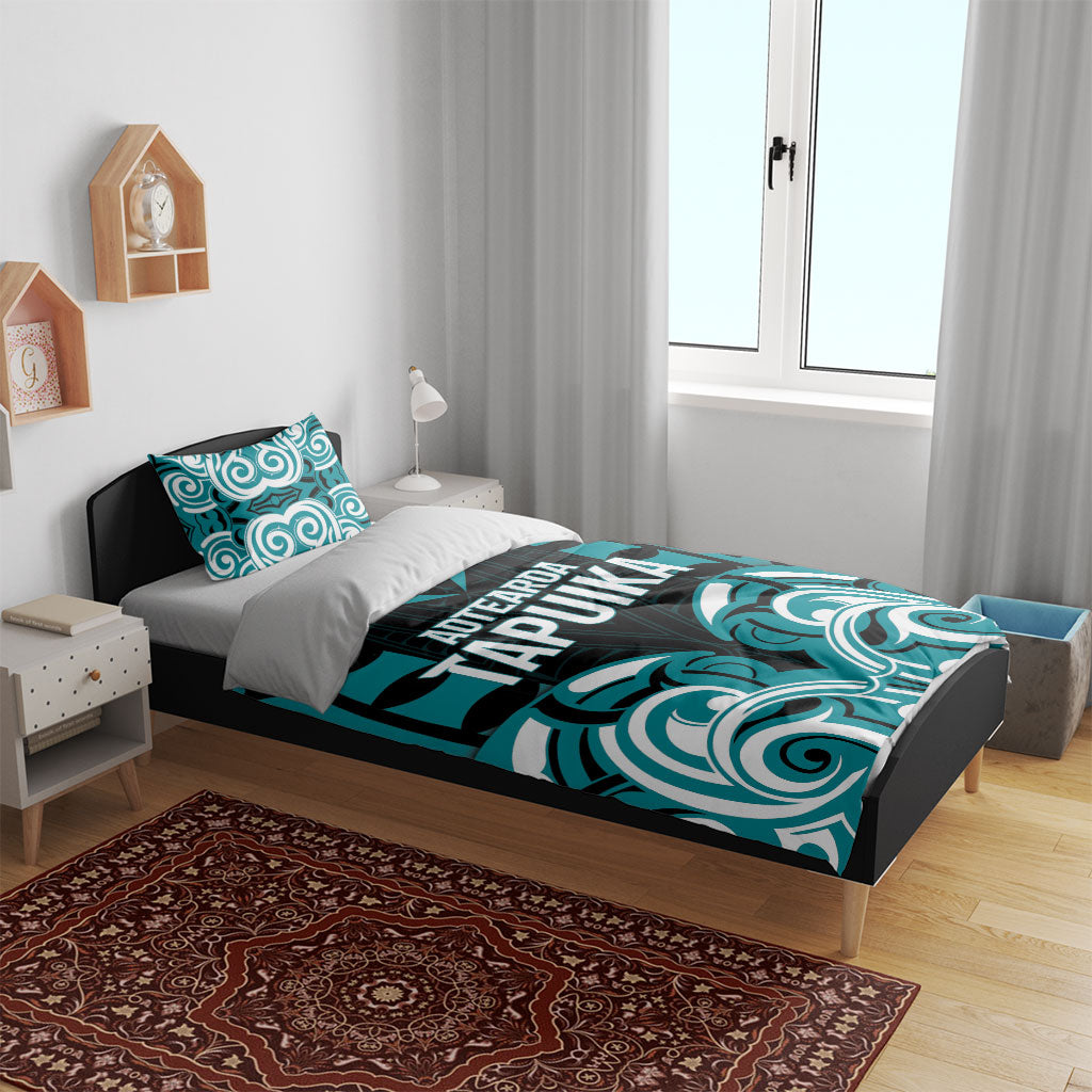 Aotearoa Tapuika Bedding Set New Zealand Traditional Maori Pattern