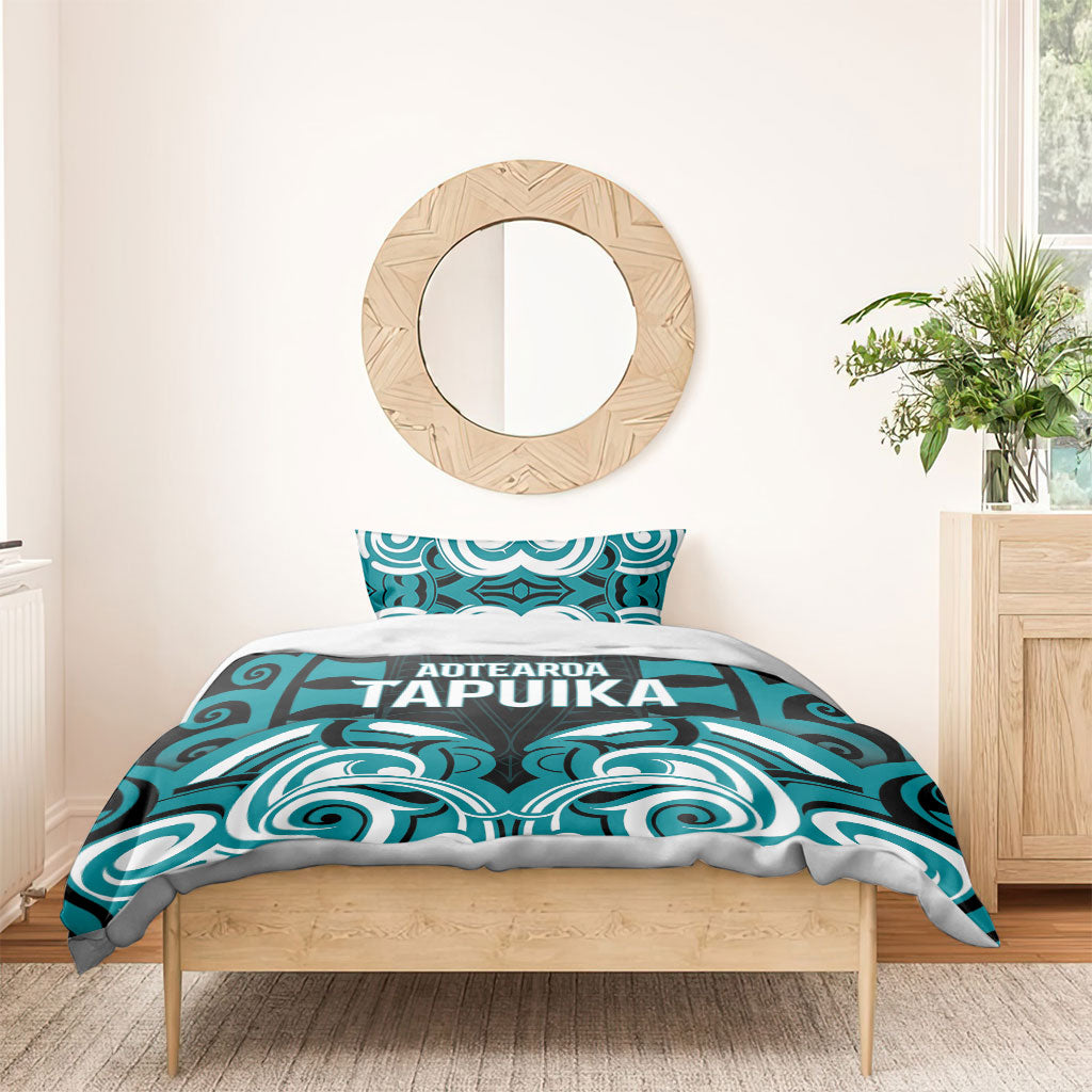 Aotearoa Tapuika Bedding Set New Zealand Traditional Maori Pattern