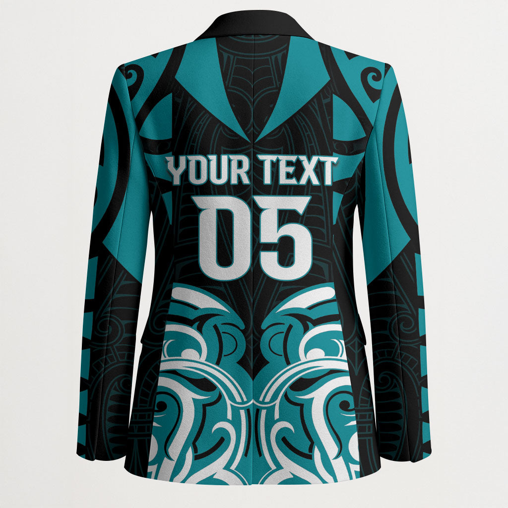 Custom Aotearoa Tapuika Blazer New Zealand Traditional Maori Pattern