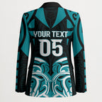 Custom Aotearoa Tapuika Blazer New Zealand Traditional Maori Pattern
