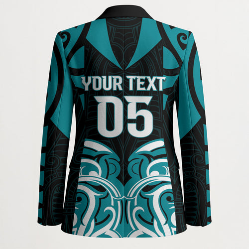 Custom Aotearoa Tapuika Blazer New Zealand Traditional Maori Pattern