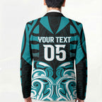 Custom Aotearoa Tapuika Blazer New Zealand Traditional Maori Pattern
