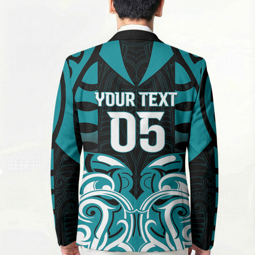 Custom Aotearoa Tapuika Blazer New Zealand Traditional Maori Pattern