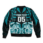 Custom Aotearoa Tapuika Bomber Jacket New Zealand Traditional Maori Pattern