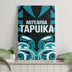Aotearoa Tapuika Canvas Wall Art New Zealand Traditional Maori Pattern
