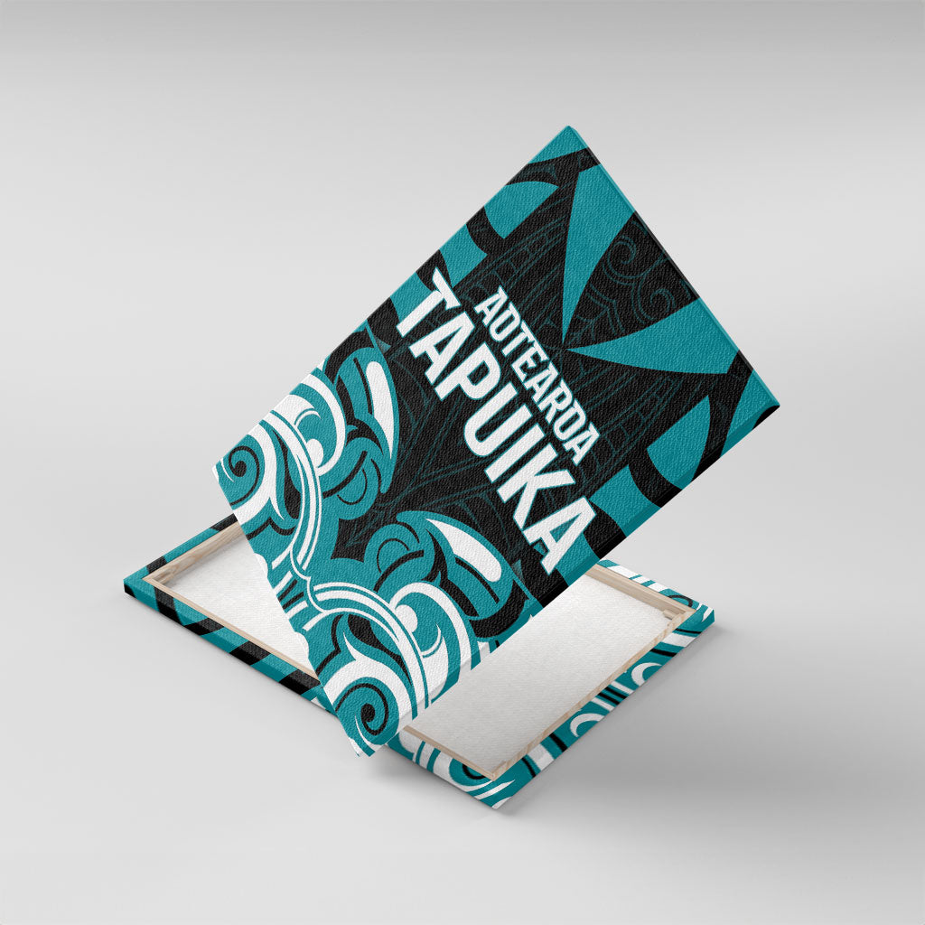 Aotearoa Tapuika Canvas Wall Art New Zealand Traditional Maori Pattern