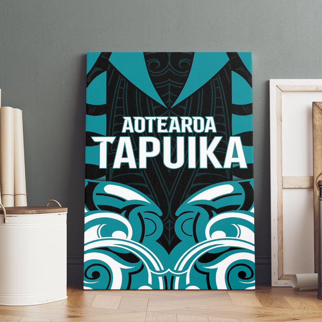 Aotearoa Tapuika Canvas Wall Art New Zealand Traditional Maori Pattern