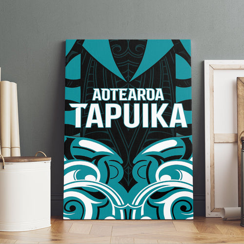 Aotearoa Tapuika Canvas Wall Art New Zealand Traditional Maori Pattern