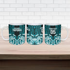 Custom Aotearoa Tapuika Ceramic Mug New Zealand Traditional Maori Pattern