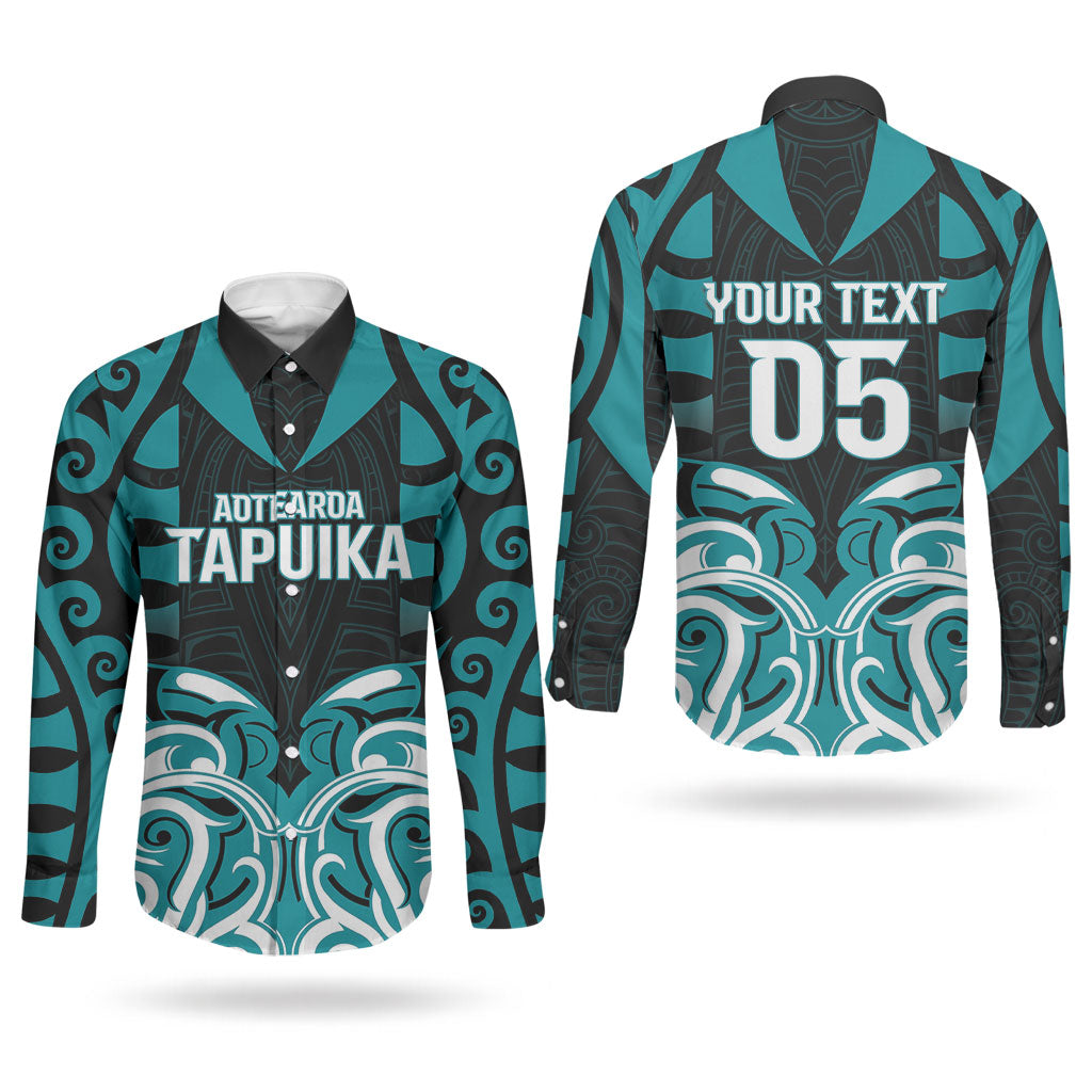 Custom Aotearoa Tapuika Couples Matching Tank Maxi Dress and Long Sleeve Button Shirt New Zealand Traditional Maori Pattern