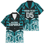 Custom Aotearoa Tapuika Family Matching Summer Maxi Dress and Hawaiian Shirt New Zealand Traditional Maori Pattern